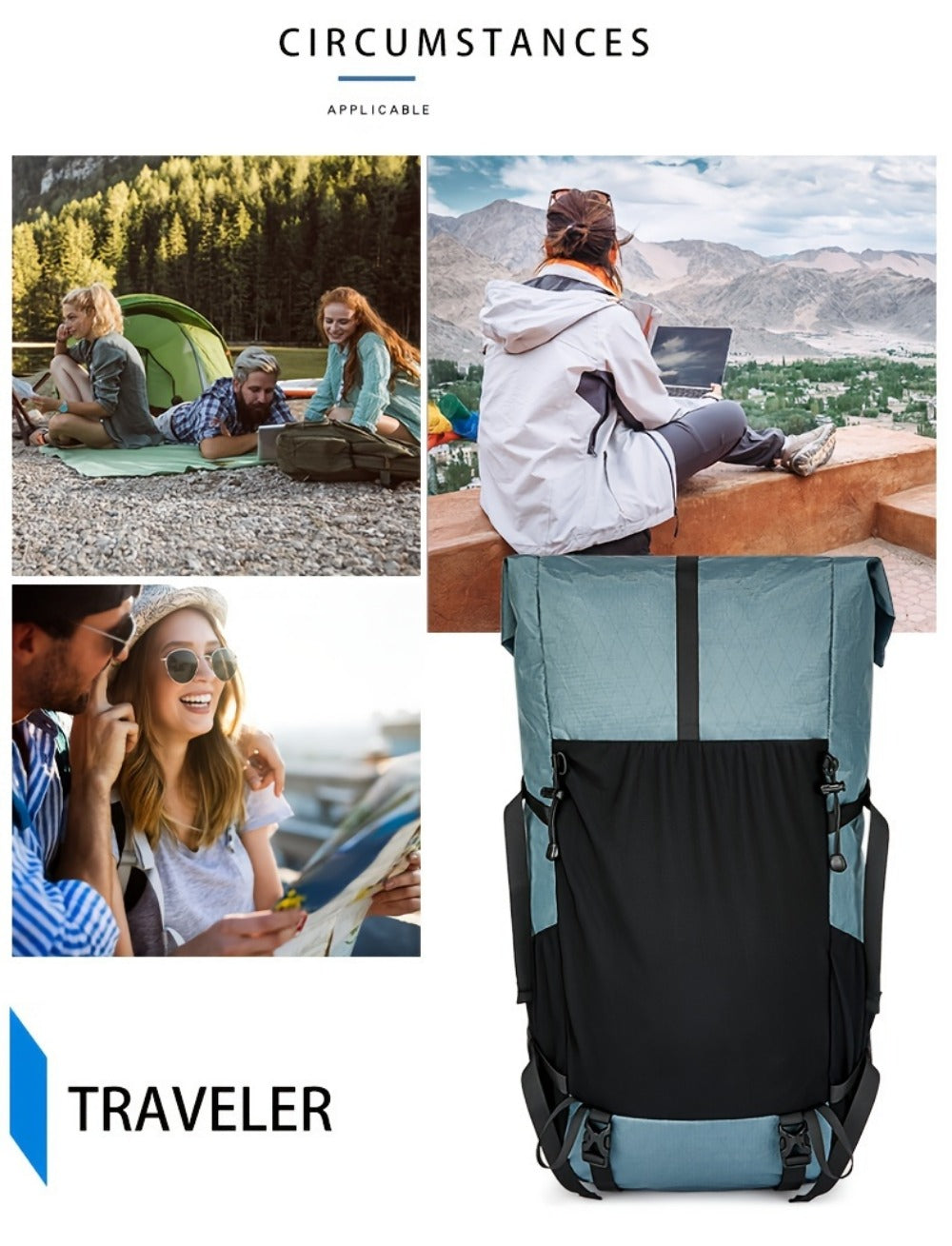 Backpack for Women – Expandable, Large Capacity – detail view 23