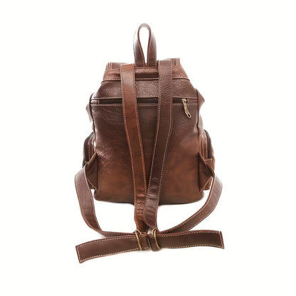 Backpack for Women – for School & Everyday Use, Retro Adjustable Strap Buckle Closure – detail view 5