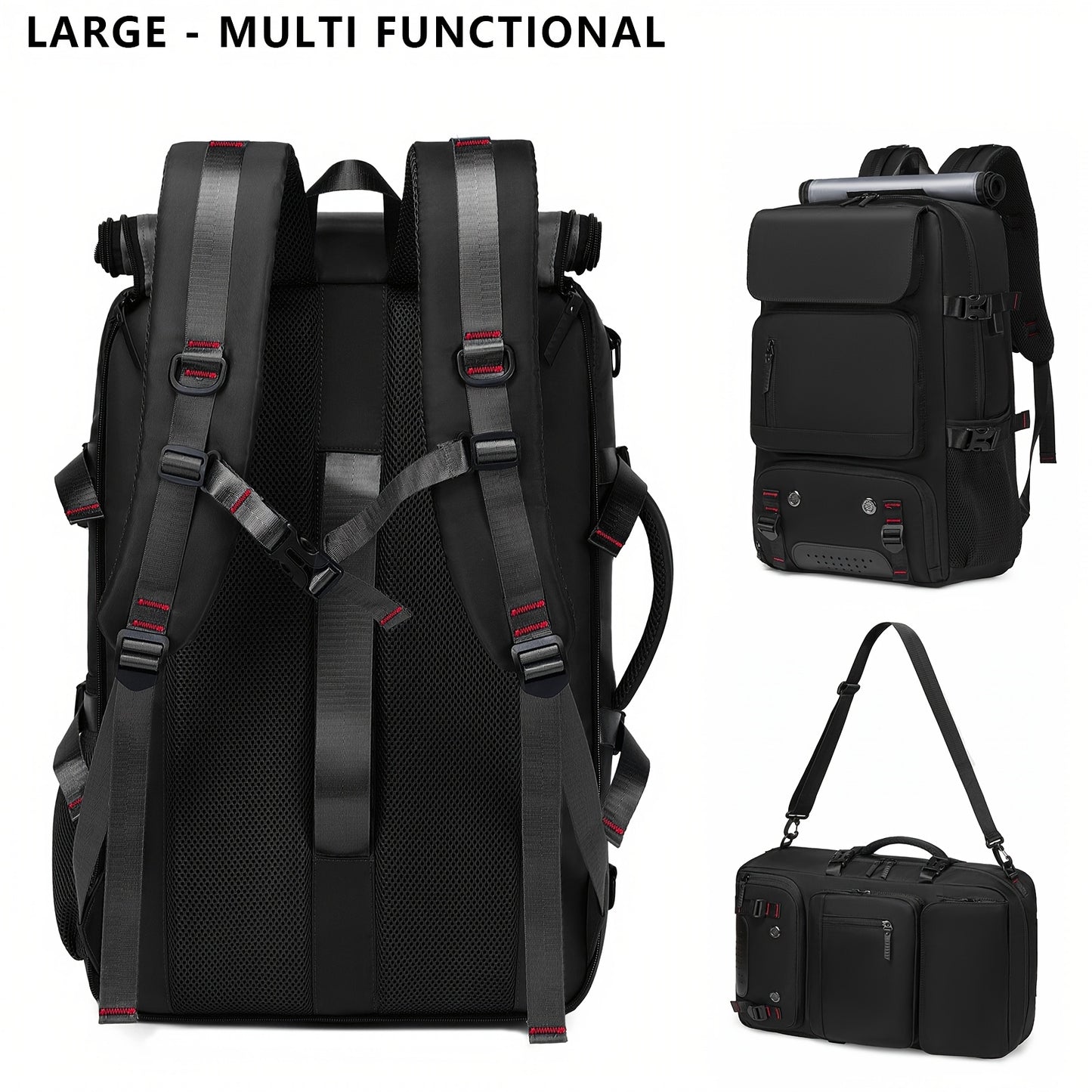 Backpack for Women – Multi-Pocket, for Travel & Work – front view - product view 19