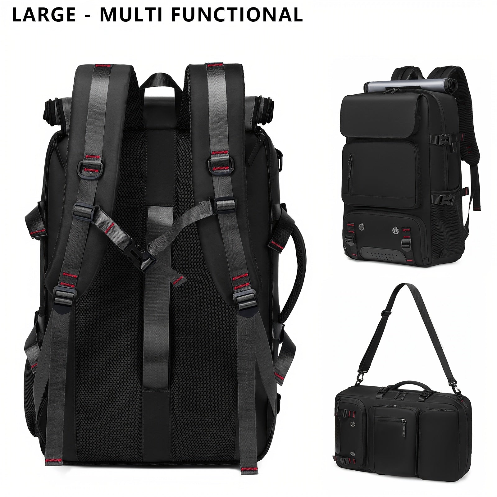 Backpack for Women – Multi-Pocket, for Travel & Work – front view - product view 19