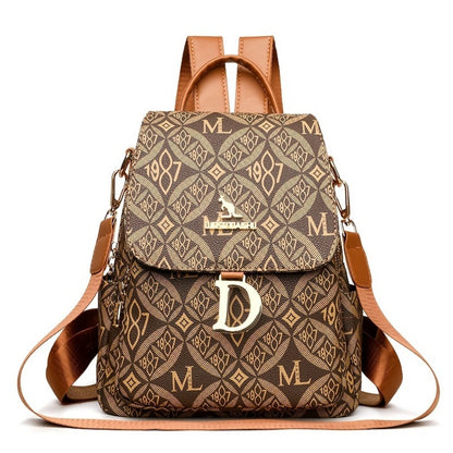Backpack for Women – Multi-Pocket, Large Capacity, Lightweight, for Travel & Work – front view