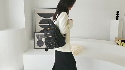Backpack for Women – Nylon, Large Capacity, Multi-Pocket, for Travel & Work – detail view 11