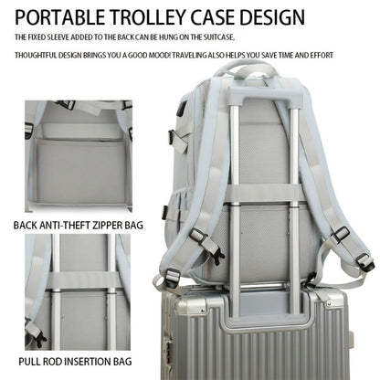 Backpack for Women – Nylon, Lightweight, Trolley Sleeve, for Travel & Work – detail view 19