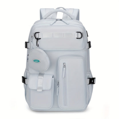 Backpack for Women – Nylon, Lightweight, Trolley Sleeve, for Travel & Work – detail view 7