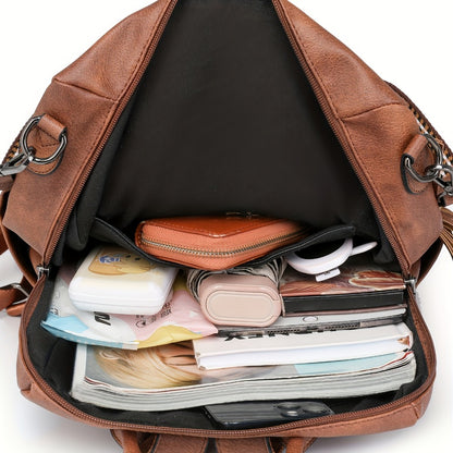 Backpack for Women – Polyester, Large Capacity, Convertible, for Travel – detail view 12