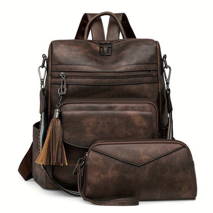 Backpack for Women – Polyester, Large Capacity, Convertible, for Travel – detail view 2