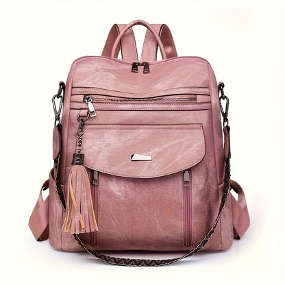 Backpack for Women – 5 Colors, PU Leather, for Travel & Work – detail view 3