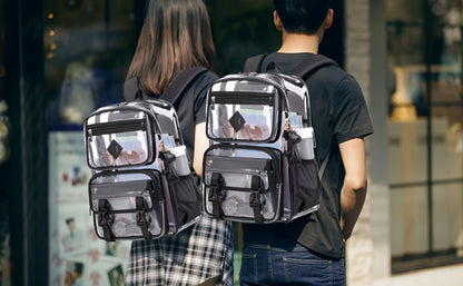 Backpack for Women – PVC, Clear, Transparent, Large Capacity – detail view 14