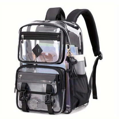 Backpack for Women – PVC, Clear, Transparent, Large Capacity – detail view 7