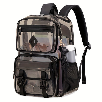 Backpack for Women – PVC, Clear, Transparent, Multi-Pocket – detail view 17