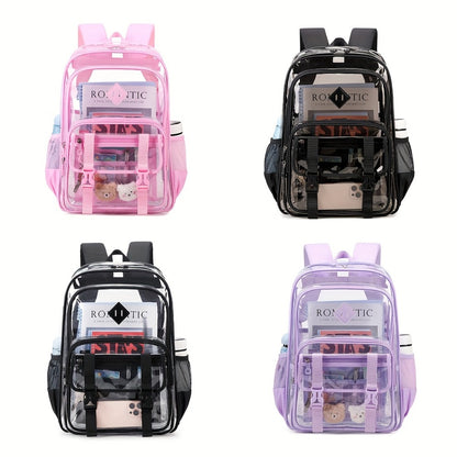 Backpack for Women – PVC, Clear, Large Capacity, Transparent – detail view 3