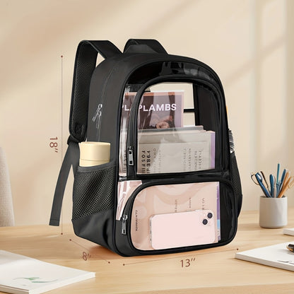 Backpack for Women – PVC, Clear, Transparent, for Travel & School – detail view 2