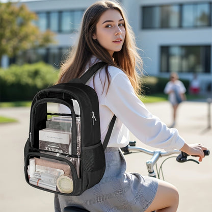 Backpack for Women – PVC, Clear, Transparent, for Travel & School – detail view 6