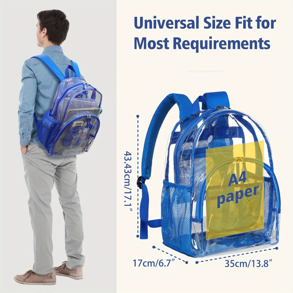 Backpack for Women – PVC, Clear, Transparent, for Travel & Work – detail view 6