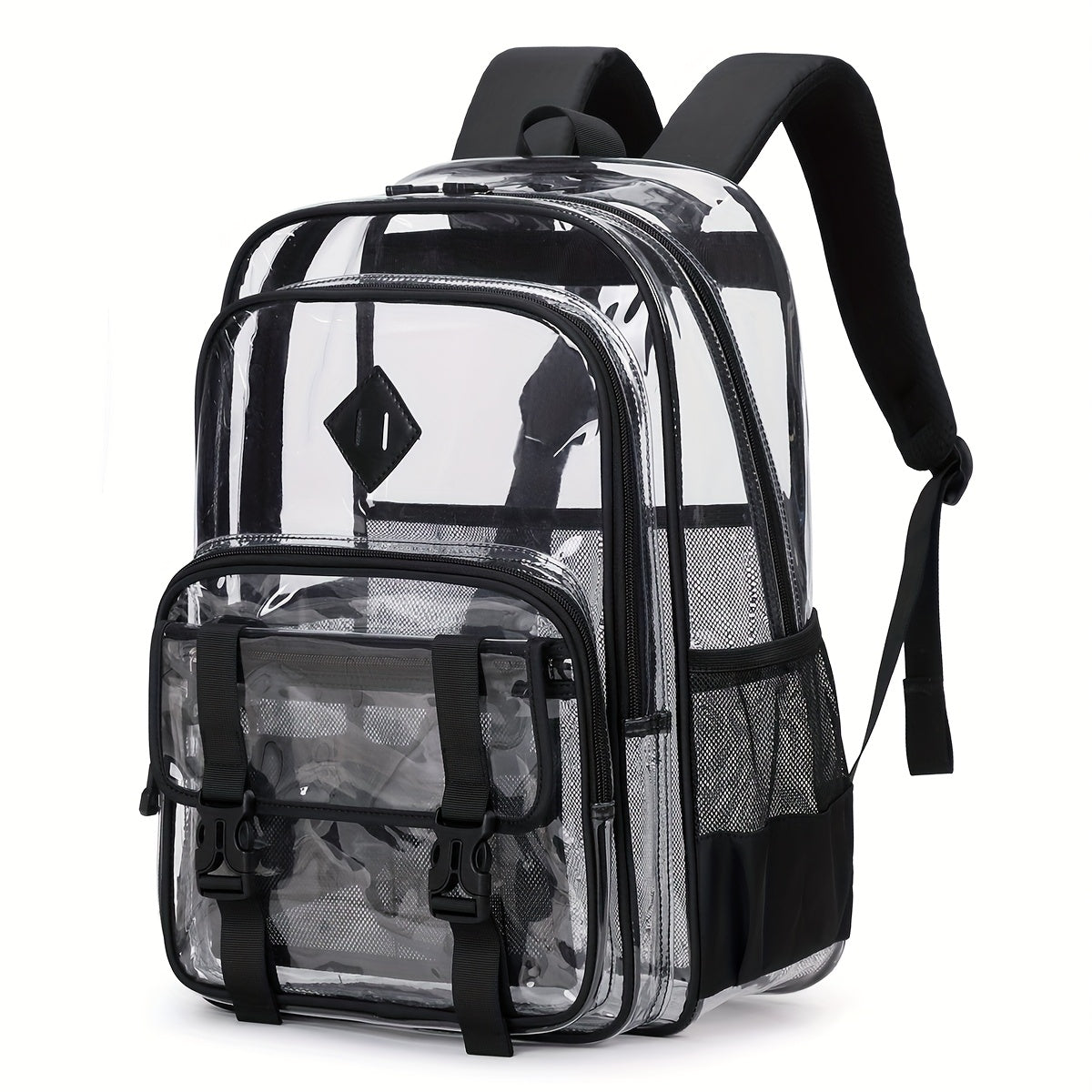 Backpack for Women – PVC, Transparent, Large Capacity, Clear – alternate view