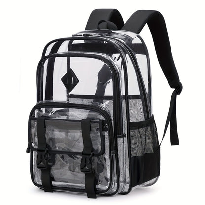 Backpack for Women – PVC, Transparent, Large Capacity, Clear – detail view 5