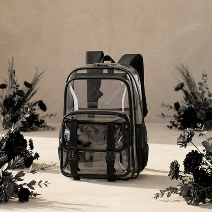 Backpack for Women – PVC, Transparent, Large Capacity, Clear – detail view 8
