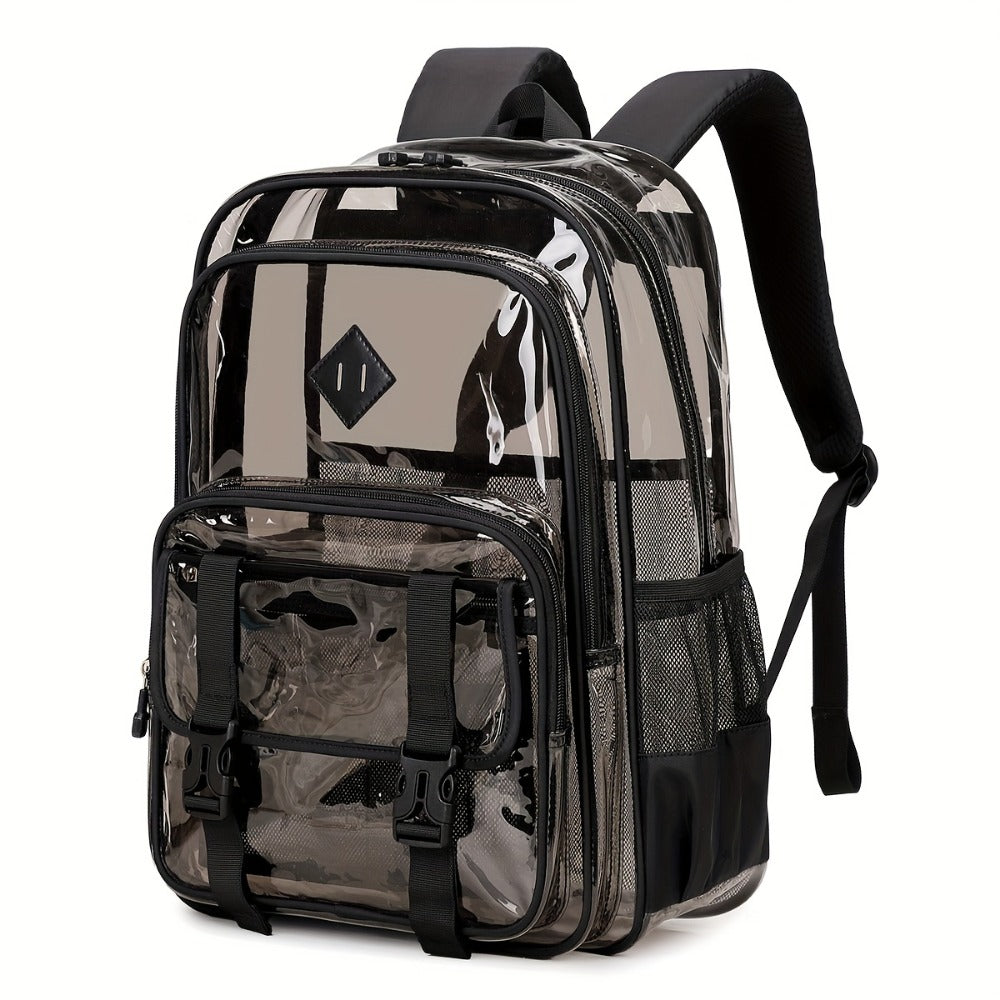 Backpack for Women – PVC, Transparent, Large Capacity, Clear – front view