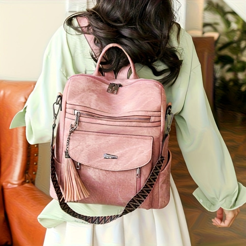 Backpack for Women – Vegan Leather, Convertible – detail view 11