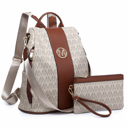 Backpack for Women – Vegan Leather, Anti-Theft, Convertible, Multi-Pocket – detail view 37