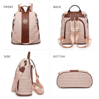Backpack for Women – Vegan Leather, Anti-Theft, Convertible, Multi-Pocket – detail view 27