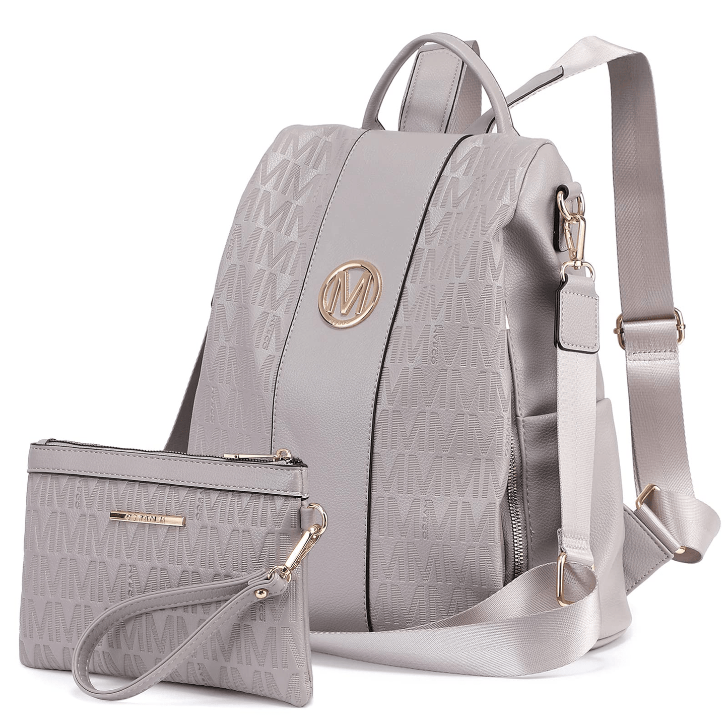 Backpack for Women – Vegan Leather, Anti-Theft, Convertible, Multi-Pocket – detail view 45