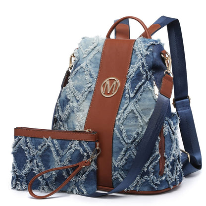 Backpack for Women – Vegan Leather, Anti-Theft, Convertible, Multi-Pocket – front view
