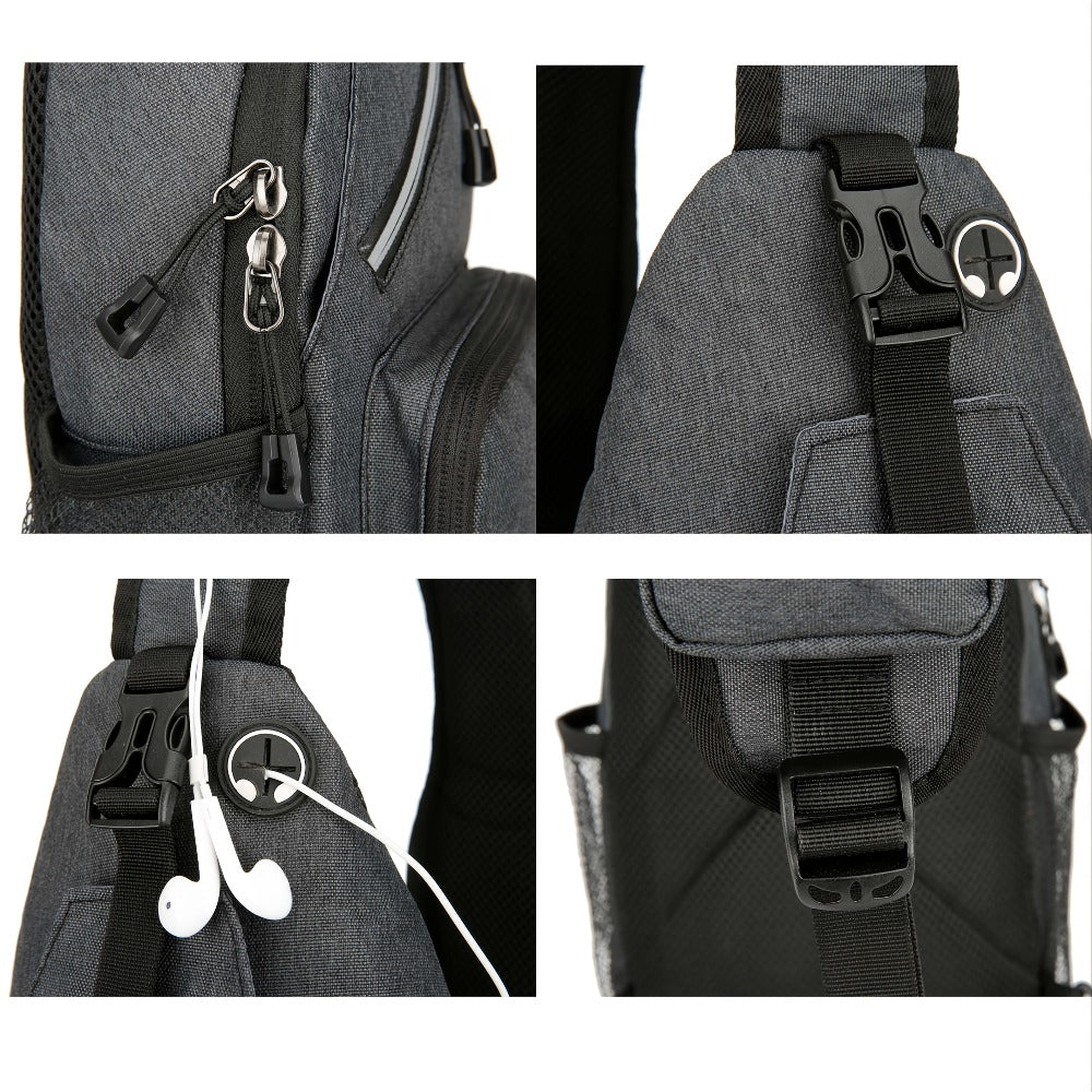 2pcs Single Shoulder Bag for Men And Women, 21 Combinations Trendy Canvas Leisure Sports Small Backpack Oxford Cloth One Shoulder Bag Messenger Bag Chest Bag