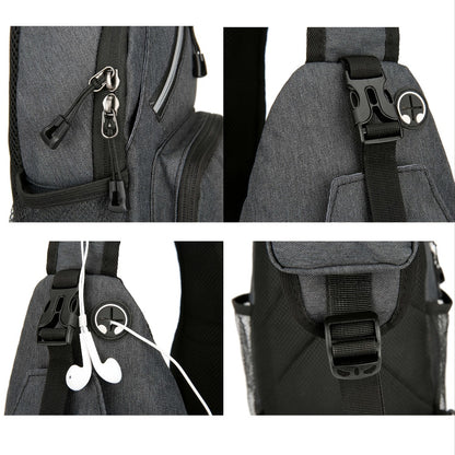 2pcs Single Shoulder Bag for Men And Women, 21 Combinations Trendy Canvas Leisure Sports Small Backpack Oxford Cloth One Shoulder Bag Messenger Bag Chest Bag