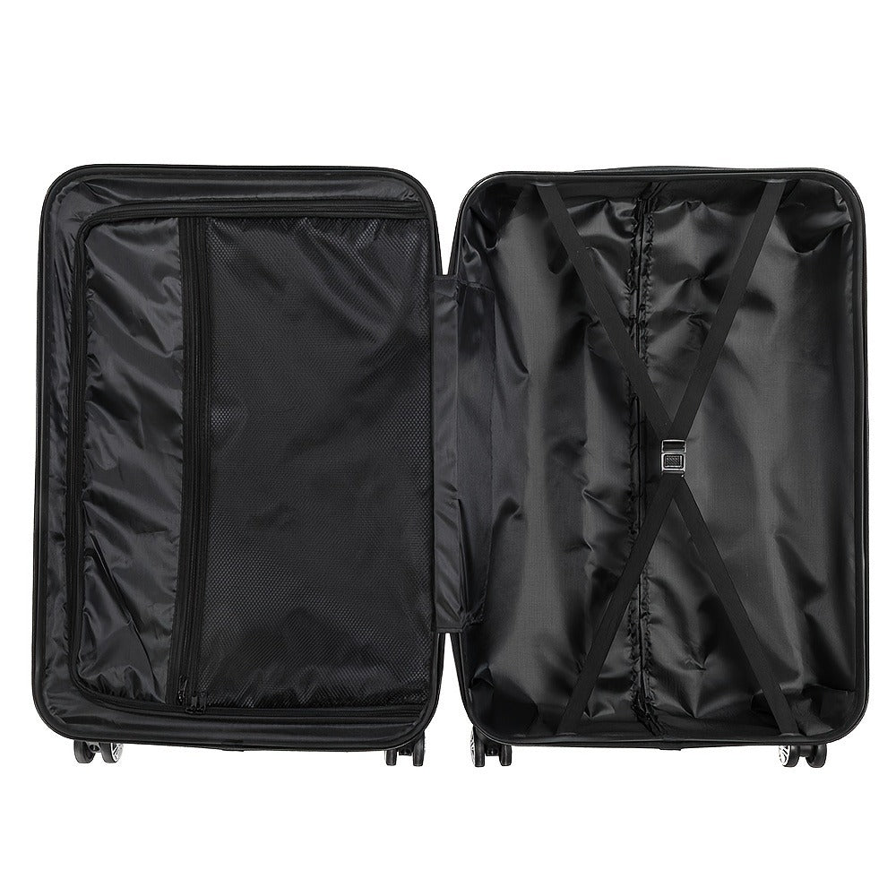 3pcs Luggage with Corner Protectors, 20/24/28-Inch, Durable Hard Shell, 360 Spinner Wheels, with TSA Lock, Multifunctional Large Capacity, Lightweight Travel Suitcase