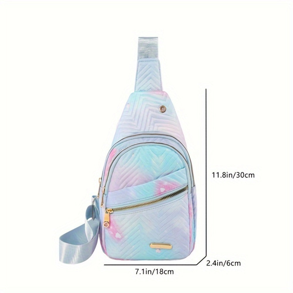 Chic Quilted Crossbody Chest Bag - Versatile Solid Color - Perfect for Daily Use, Casual Outings & Travel - Lightweight & Comfortable Women'Sling Shoulder Purse