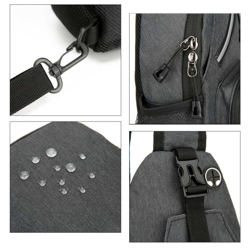 2pcs Single Shoulder Bag for Men And Women, 21 Combinations Trendy Canvas Leisure Sports Small Backpack Oxford Cloth One Shoulder Bag Messenger Bag Chest Bag