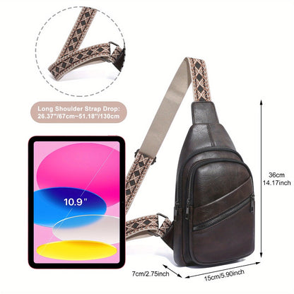 Stylish Crossbody Bag for Women - Multi-Functional Solid Hue - Ideal Chest Bag for Everyday Use, Casual Events & Travel - Lightweight & Comfortable Women'S Sling Shoulder Bag