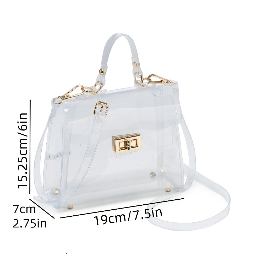 Bag for Stadium Events, Women'S See-Through Wallet, Stylish Gift, Shoulder Bag, And Trendy Handbag, Permitted for Use at Stadium Events And Festivals