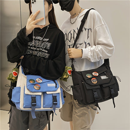 New Men'S Trendy Product Plate Bag, Large Capacity Ins Bag, Shoulder Pack