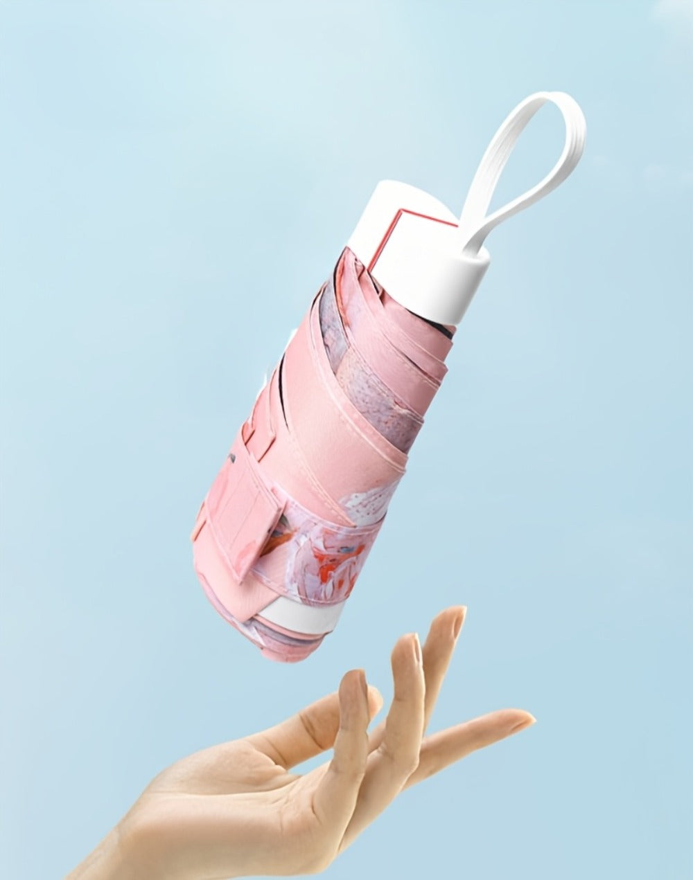Digital Print Flat Portable Pocket Umbrella