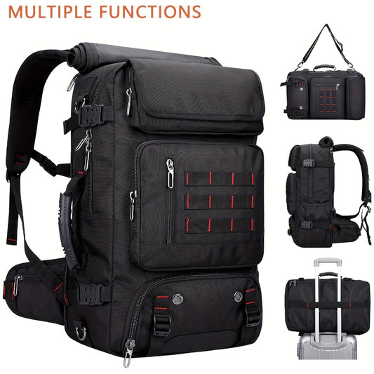 A Large Capacity Hiking Backpack, Suitable for Outdoor Camping, Mountain Climbing, And Long-Distance Travel. It Features Multiple Functions As a Handheld, Dual-Shoulder, Or Crossbody Sports Bag, Is Sturdy And Durable with a Shoe Pocket