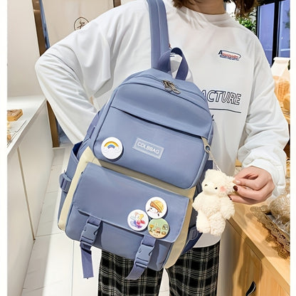 Travel Backpack – 4-Piece, Canvas, Large Capacity, for Travel & School | Bag Vero – detail view 15