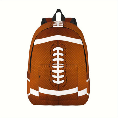 Lightweight Sports Backpack Suitable for Men & Women with Tablet/Laptop Compartment, Multi- Ball Print, Adjustable Shoulder Straps & Crossbody Pack - Suitable for Baseball, Basketball, Soccer, Football, Travel,