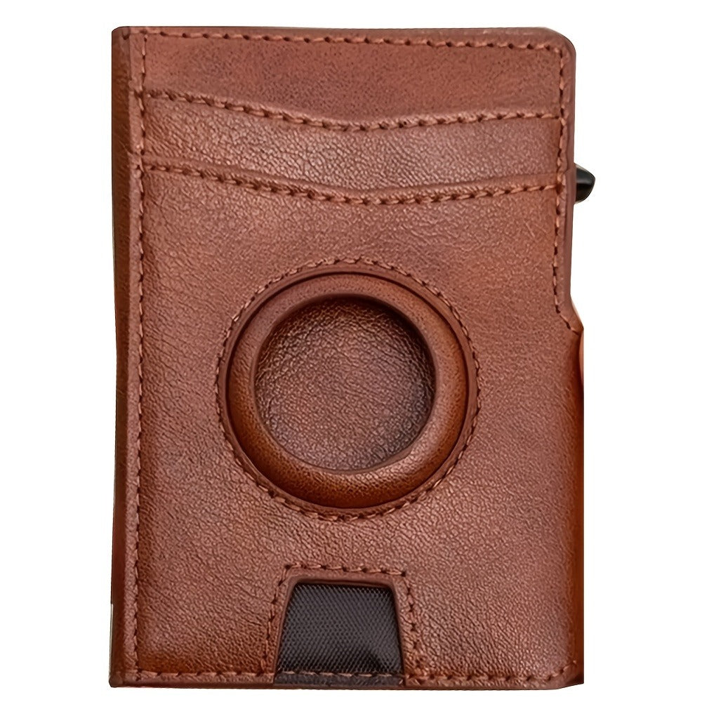 Men'S Slim Bifold Wallet - Genuine Leather RFID Blocking Wallet with Credit Card Slots, Bill Compartment & ID Window (Black), Minimalist Design, Ideal Gift for Father'S Day & Thanksgiving