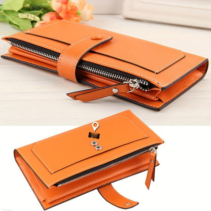 [Clutch Wallet Purse] Women's Large Capacity Faux Leather Clutch Wallet Multi Credit Card Holder Organizer Phone Purse Handbag With ID Windows