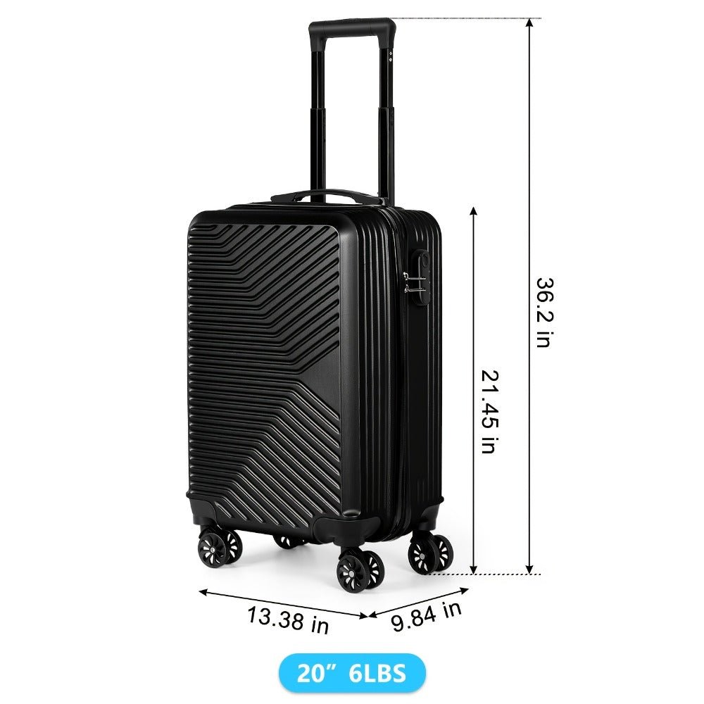 Trolley Suitcase, Travel Handbag, Makeup Bag, A Single 20in Suitcase, Men'S Luggage, Women'S Luggage, ABS Material Suitcase, Suitable For Business Travel, Personal Travel, Mixed Colors