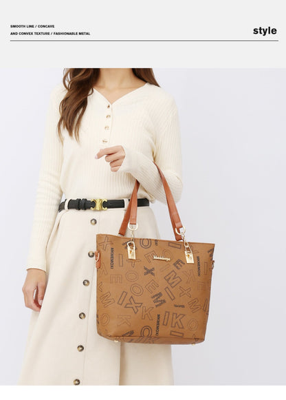 Set of 6 Women'S Bags - Spacious Vintage Collection Including Shoulder Bag, Crossbody Bag, Tote, And Purse