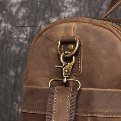 Gym Duffel Bag – Genuine Leather, Large Capacity, Multi-Pocket, for Travel & Work | Bag Vero – detail view 22