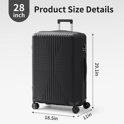 Carry On Luggage Airline Approved, 20/24/28 Inch Luggage with Smooth Spinner Wheels, Hard Shell PP Suitcase, Lightweight Travel Luggage, Carry-On, Airline Approved, Lightweight, Smooth Spinner Wheels, Hard Shell, Travel Luggage, Suitcase