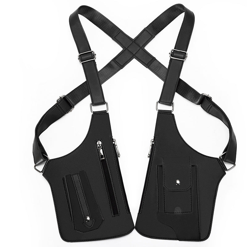Men's Crossbody Bag – for Travel & Work, Armpit Vintage Underarm Messenger Pack | Bag Vero – detail view 20