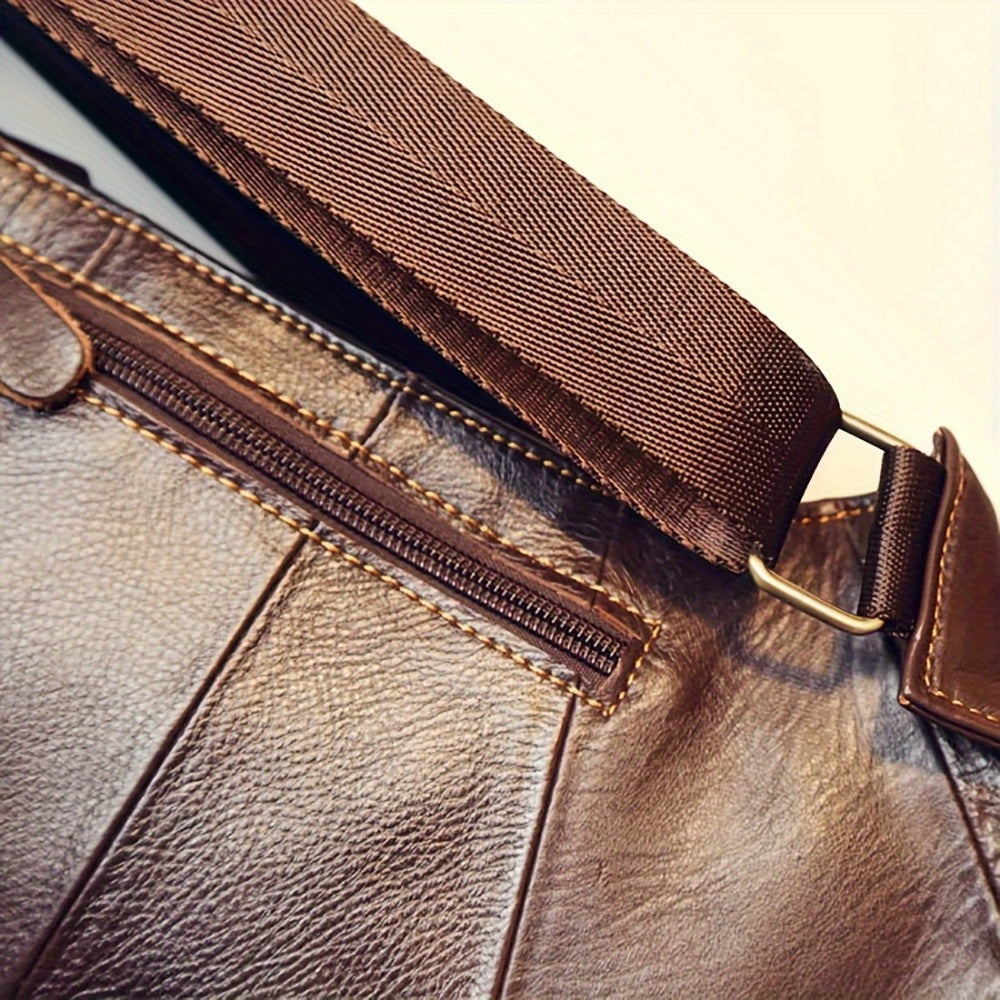 Sling Bag – for Travel, Leather Sling Vintage Chest Pack | Bag Vero – detail view 12