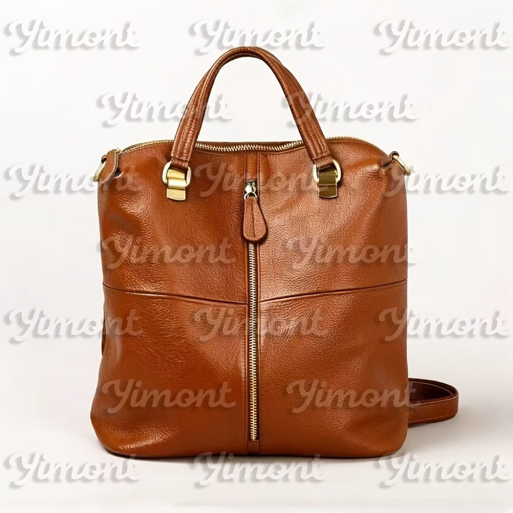 Laptop Backpack – Genuine Leather, for Travel & Work | Bag Vero – detail view 9