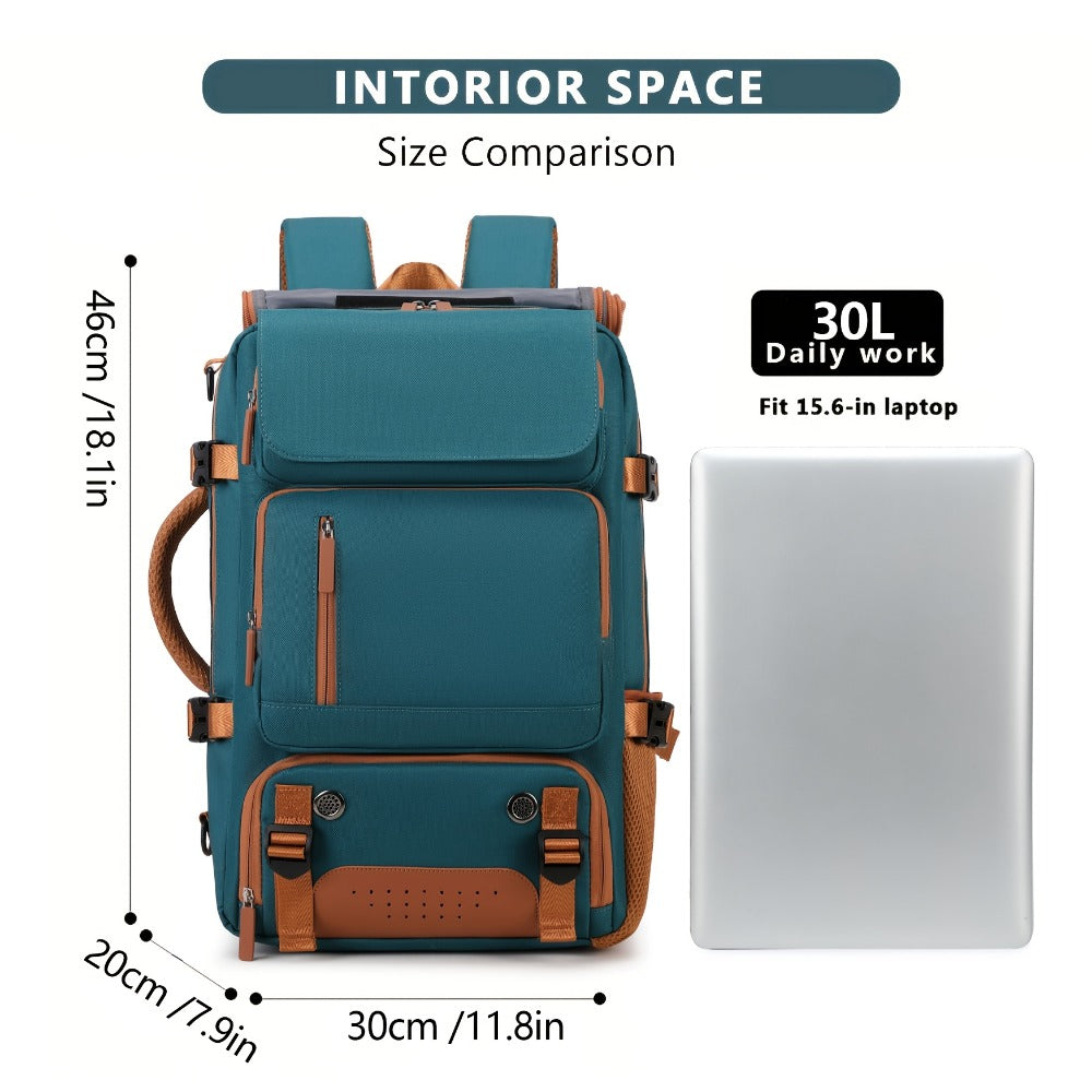 Laptop Backpack – 9-Pocket, 45L, Trolley Sleeve, for Travel | Bag Vero – detail view 5