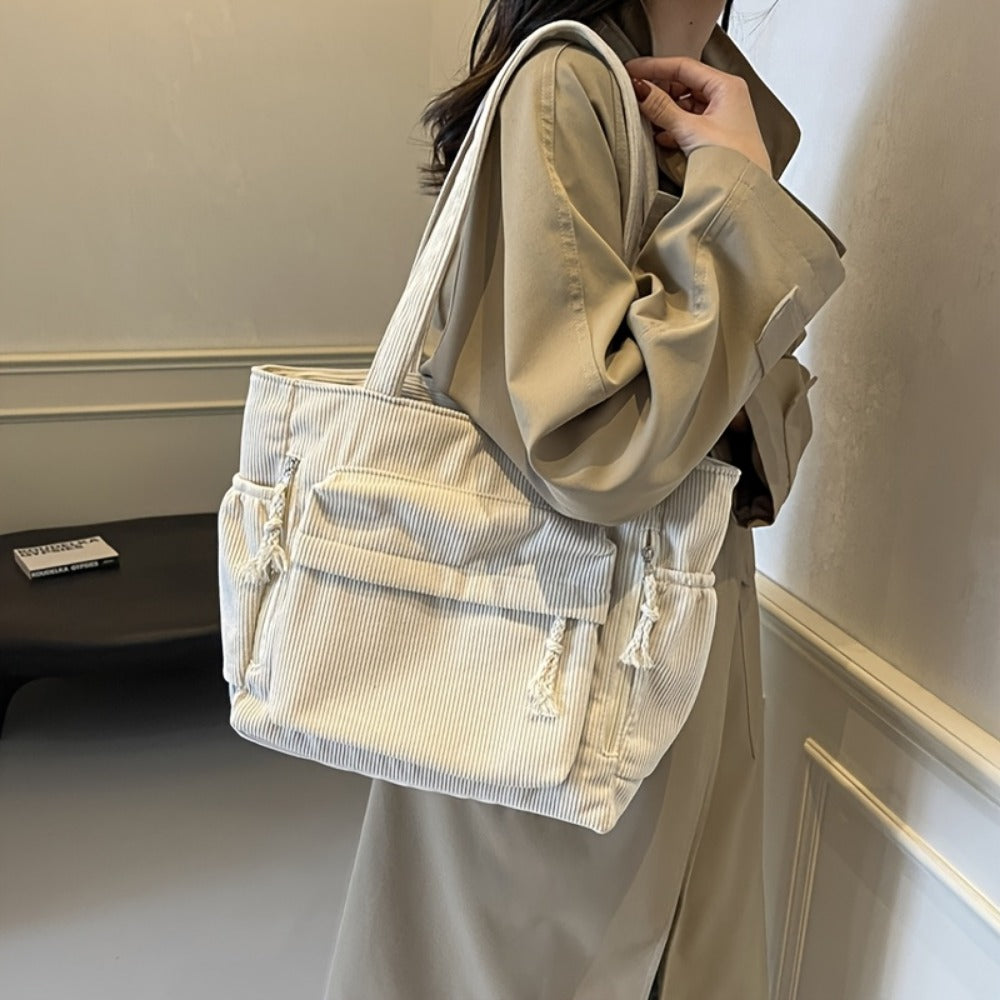 Tote Bag for Women – Corduroy, for Everyday Use | Bag Vero – detail view 12